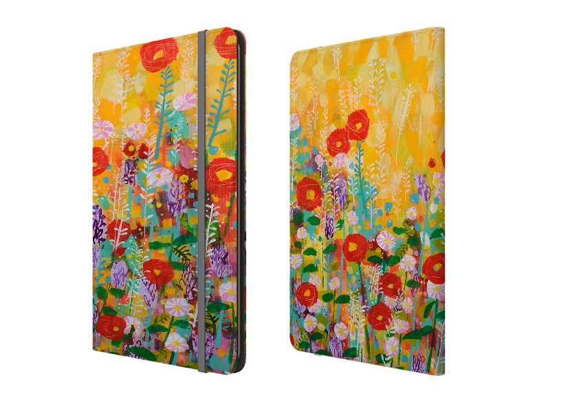Summer Meadow By Claire West Folio Notebook