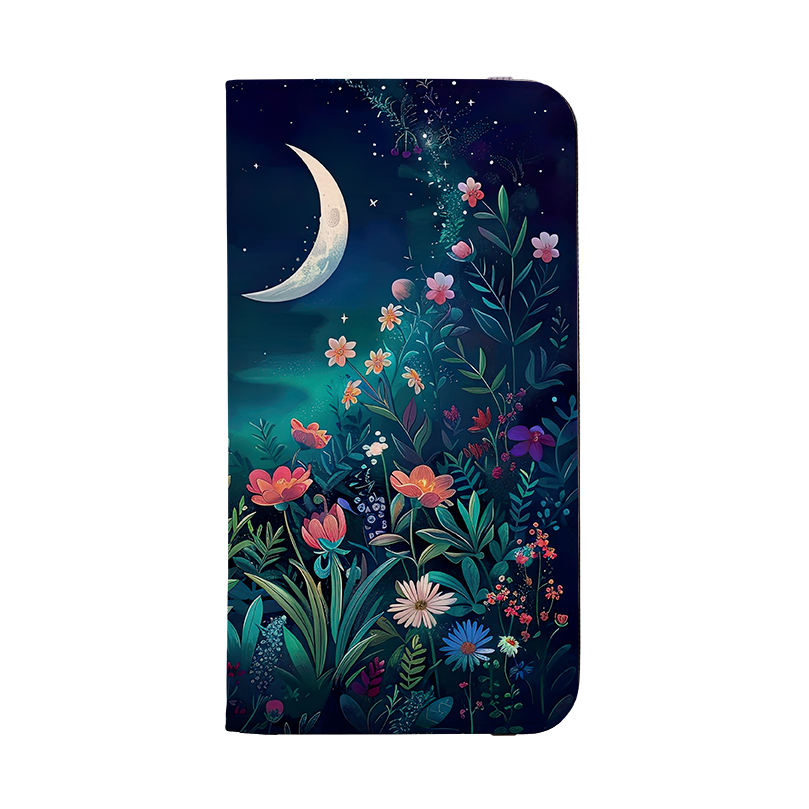Summer Moon Floral Wallet Case