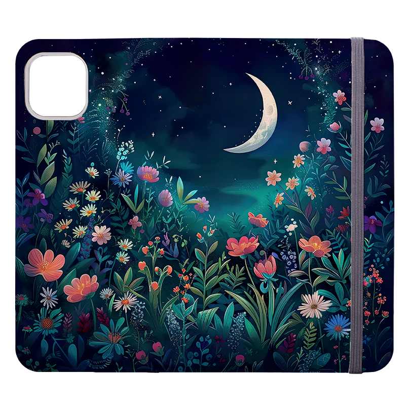 Summer Moon Floral Wallet Case