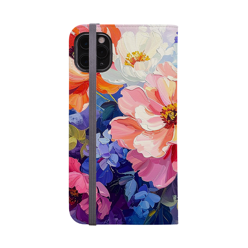 Summer Velvet Floral Wallet Case