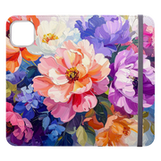 Summer Velvet Floral Wallet Case
