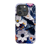 iPhone Tough Case - Summer Blue Florals