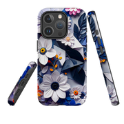 iPhone MagSafe Tough Case - Summer Blue Florals