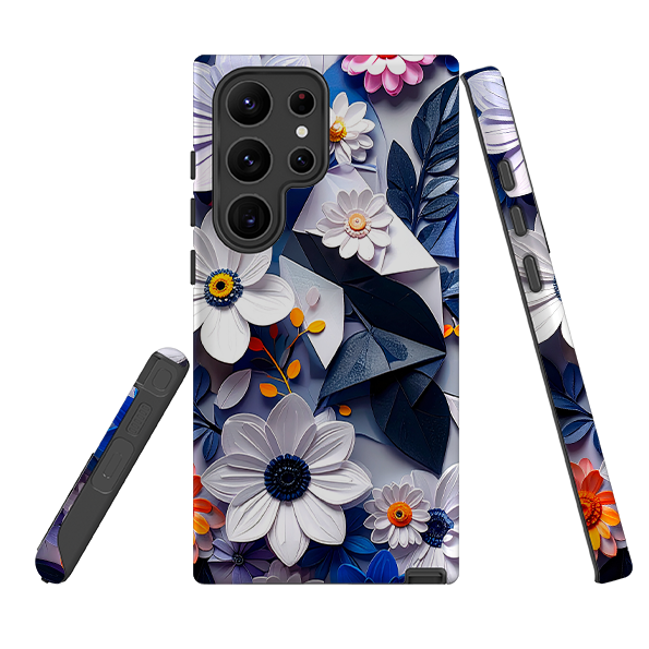 Samsung Tough Case - Summer Blue Florals