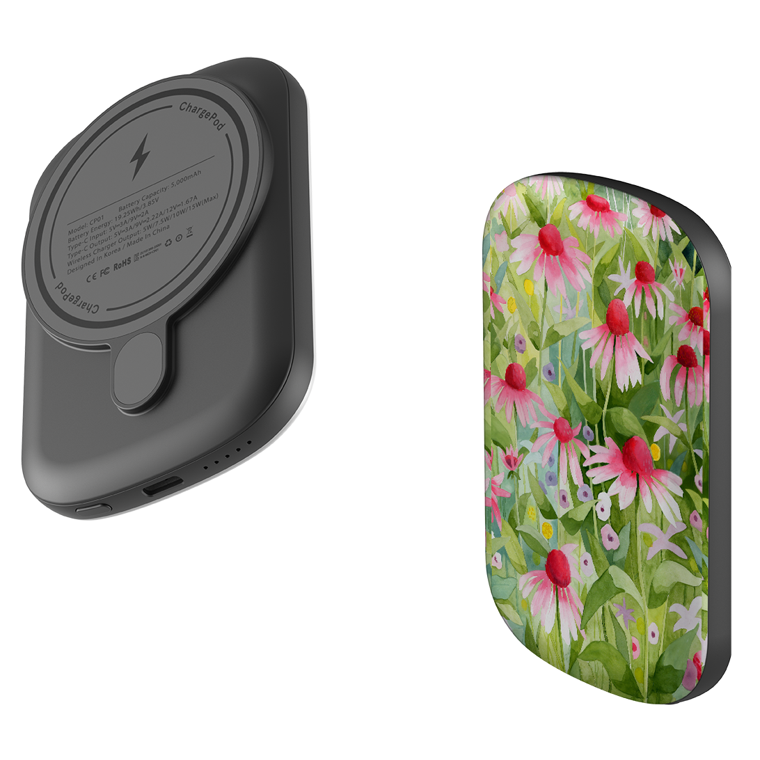 MagSafe Power Bank - Summer Echinacea By Bex Parkin