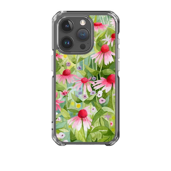 iPhone 15 Clear Case - Summer Echinacea By Bex Parkin