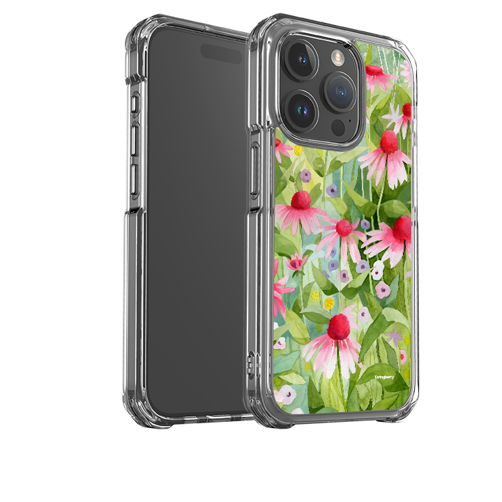 iPhone 15 Clear Case - Summer Echinacea By Bex Parkin