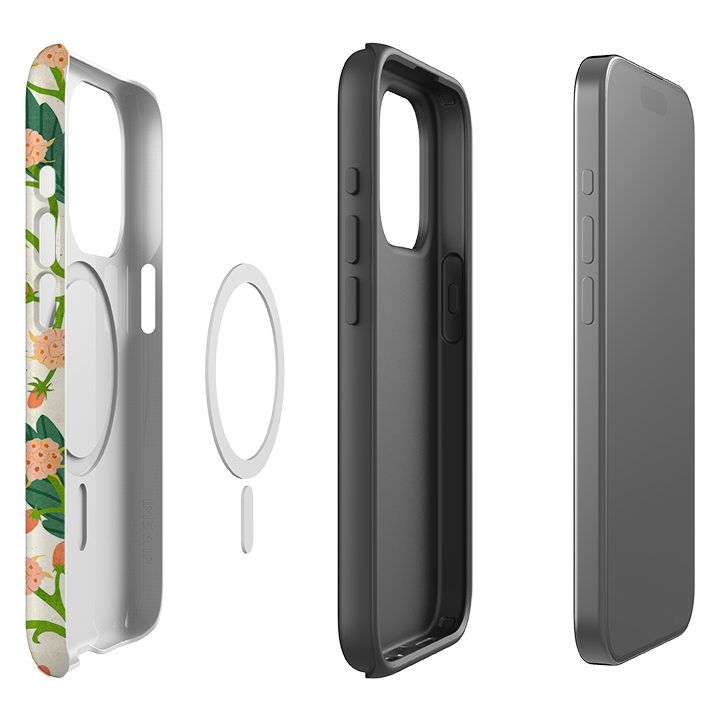 iPhone MagSafe Tough Case - Summer Seeds Cream By Katherine Quinn