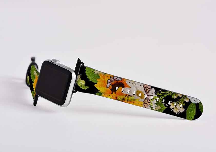 Sunlife Black Apple Watch Strap