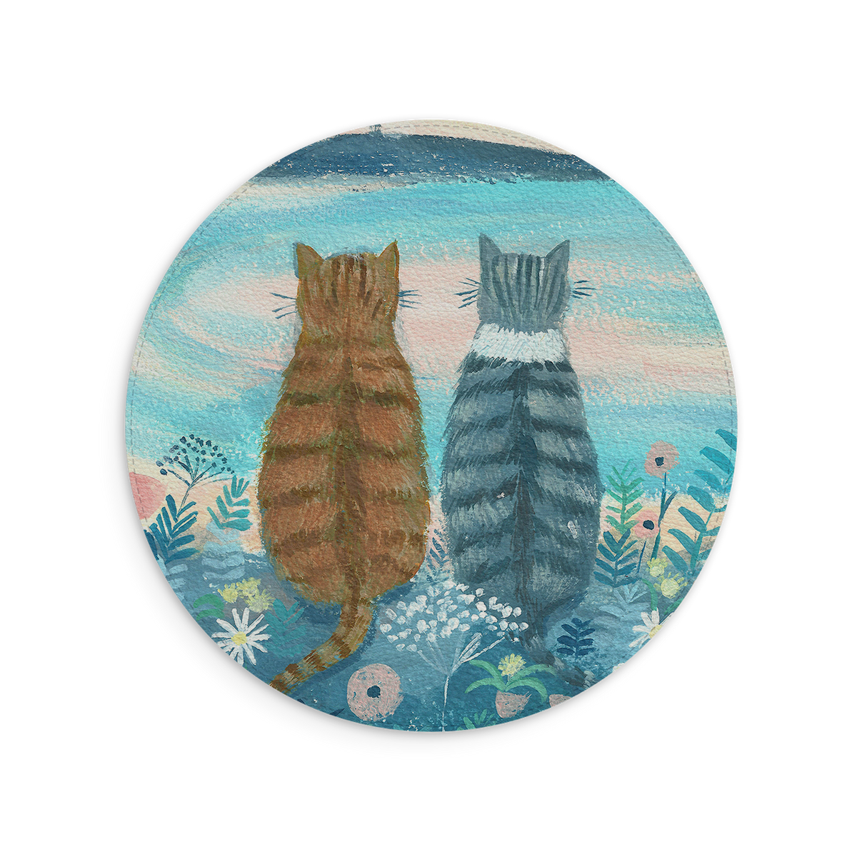 Sunset Cats 2 Mouse Mat By Mary Stubberfield