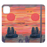 Sunset Cats Wallet Case By Mary Stubberfield