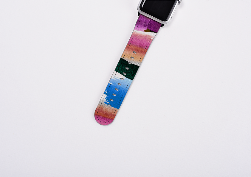 Sunset Painting By Kitty Joseph Apple Watch Strap
