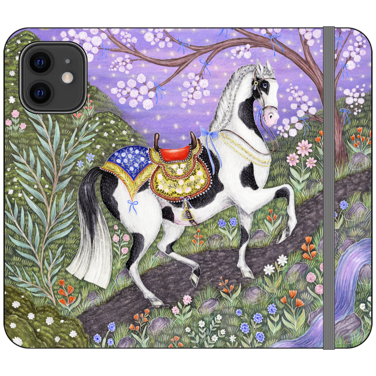 Sunset Steed Wallet Case By Catherine Rowe
