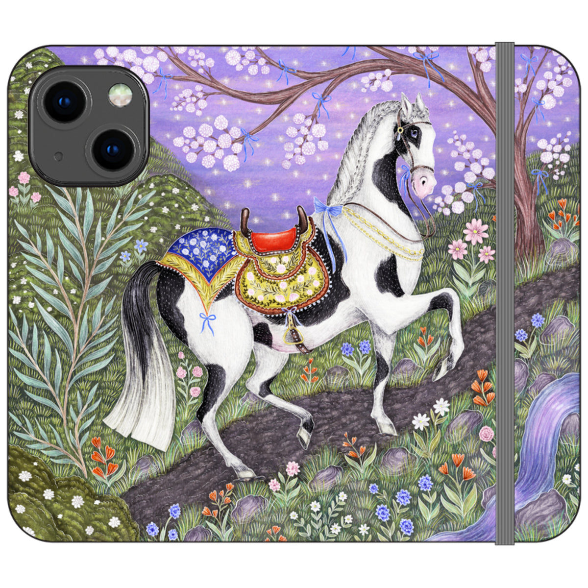 Sunset Steed Wallet Case By Catherine Rowe