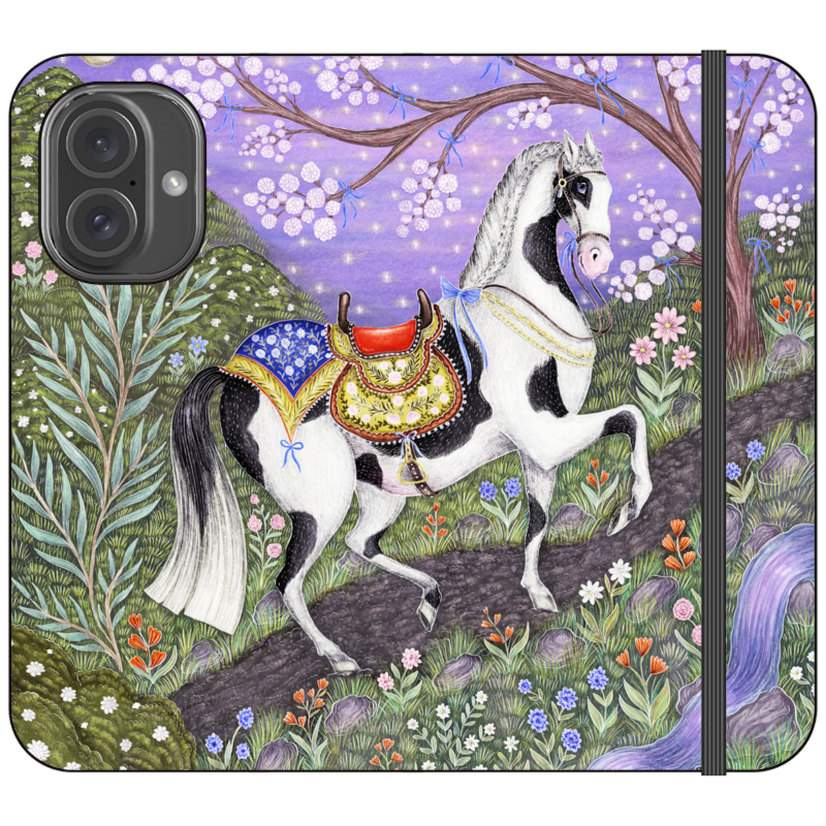 Sunset Steed Wallet Case By Catherine Rowe