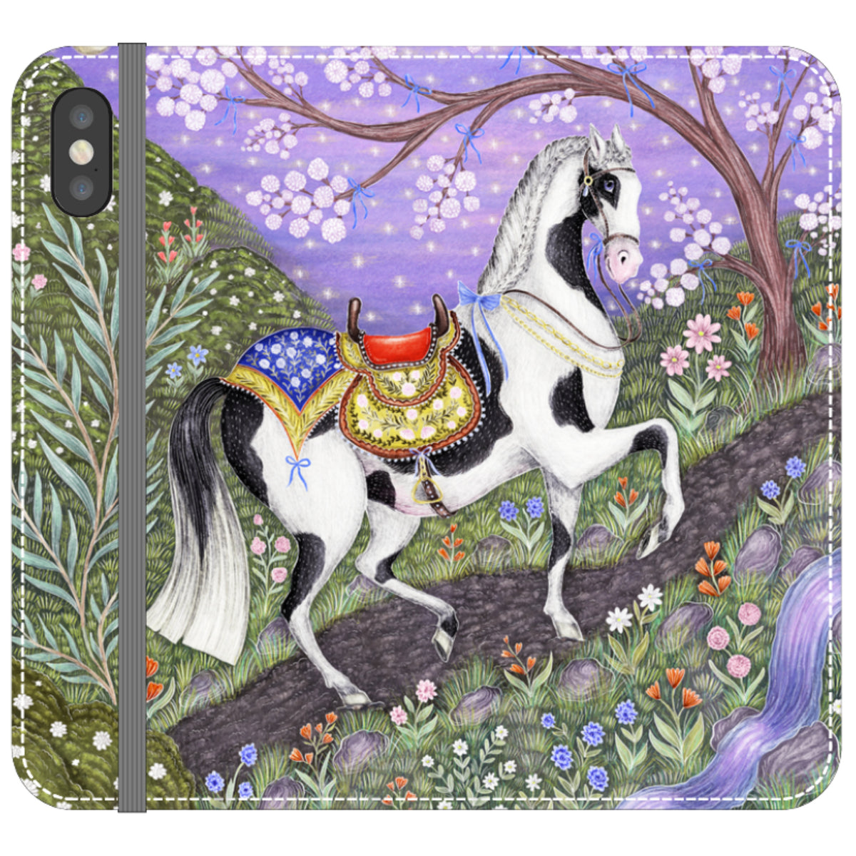 Sunset Steed Wallet Case By Catherine Rowe