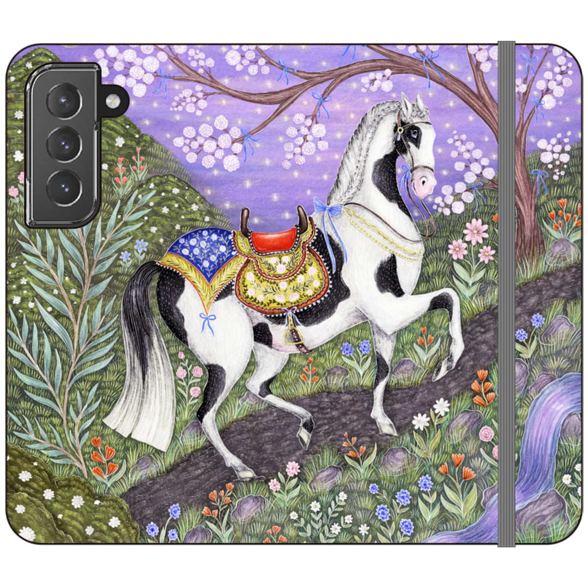 Sunset Steed Wallet Case By Catherine Rowe