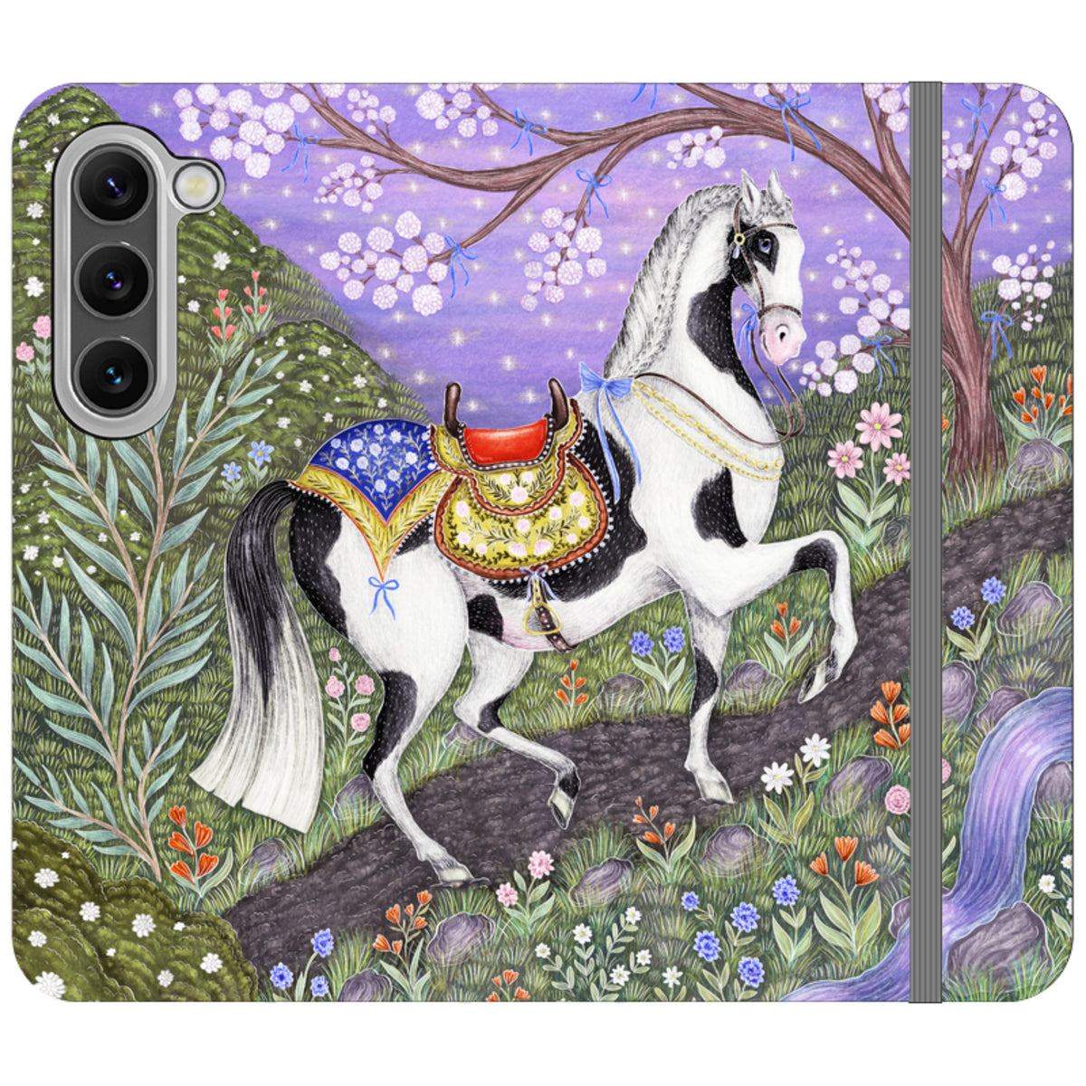 Sunset Steed Wallet Case By Catherine Rowe