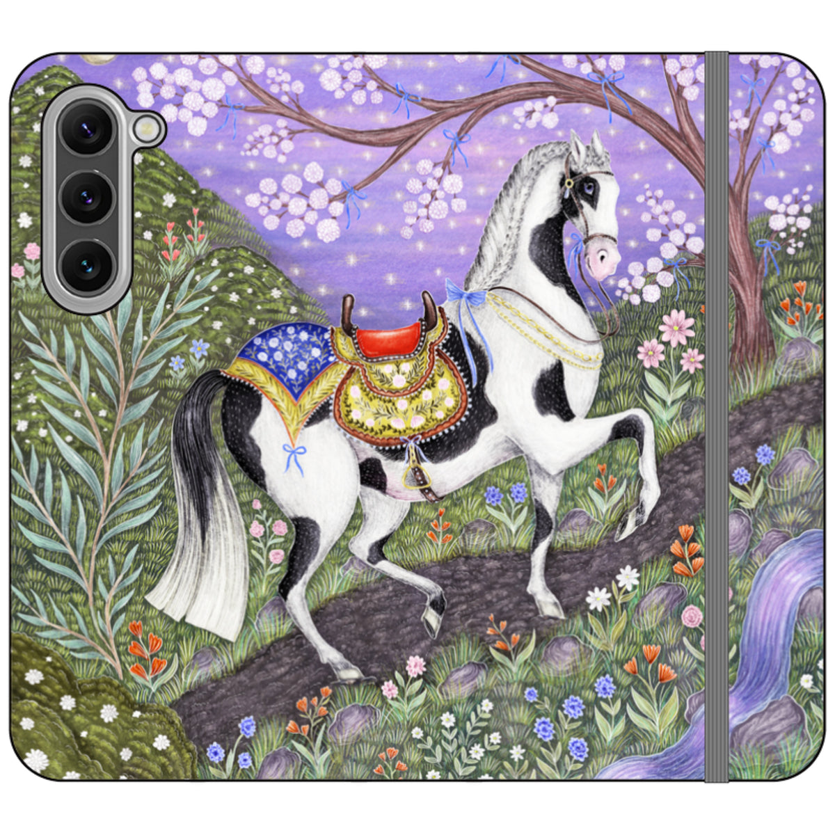 Sunset Steed Wallet Case By Catherine Rowe