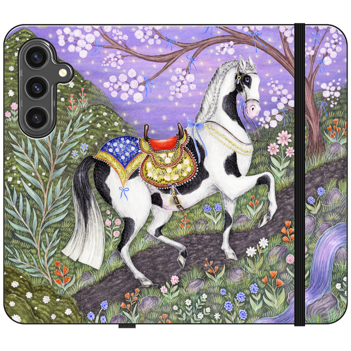 Sunset Steed Wallet Case By Catherine Rowe