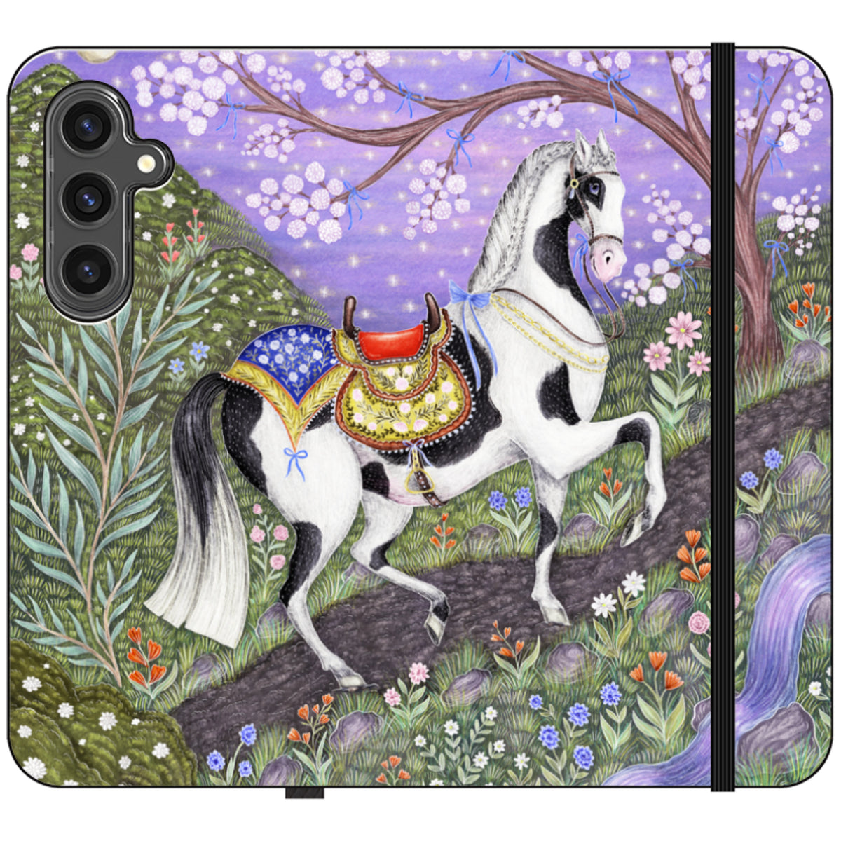 Sunset Steed Wallet Case By Catherine Rowe