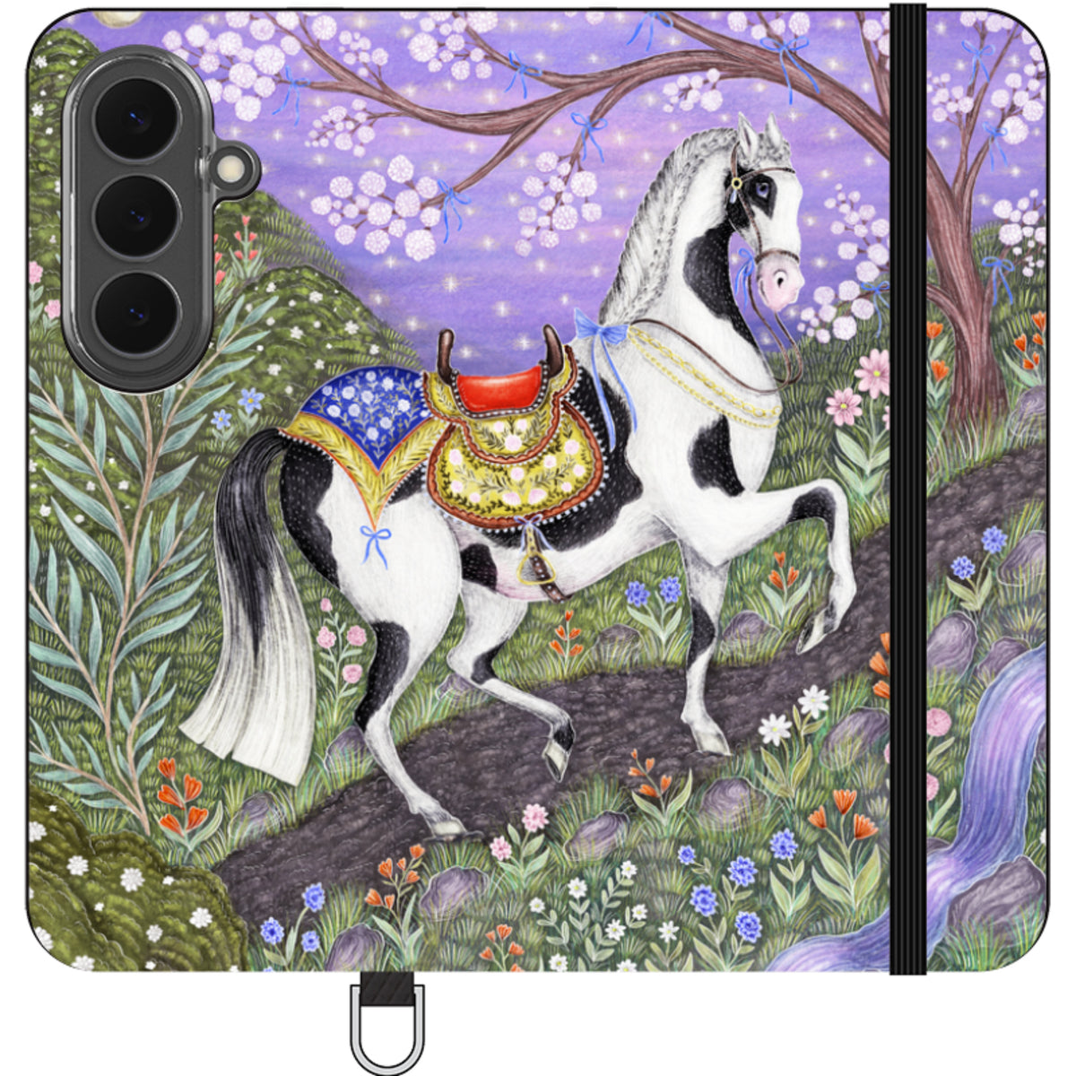 Sunset Steed Wallet Case By Catherine Rowe