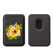 Sunshine Floral MagSafe Wallet- Black