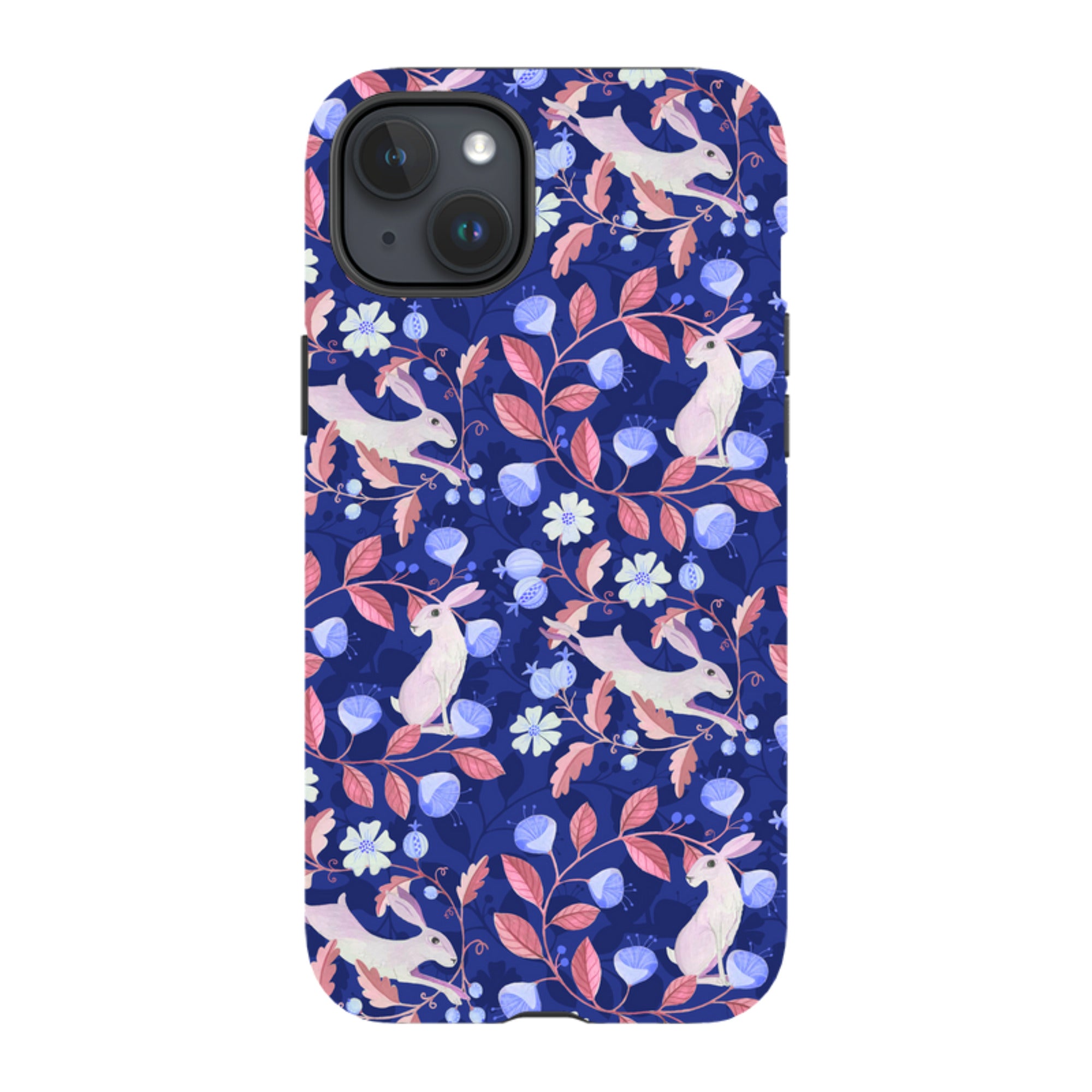 iPhone Tough Case - Hare Pattern By Bex Parkin