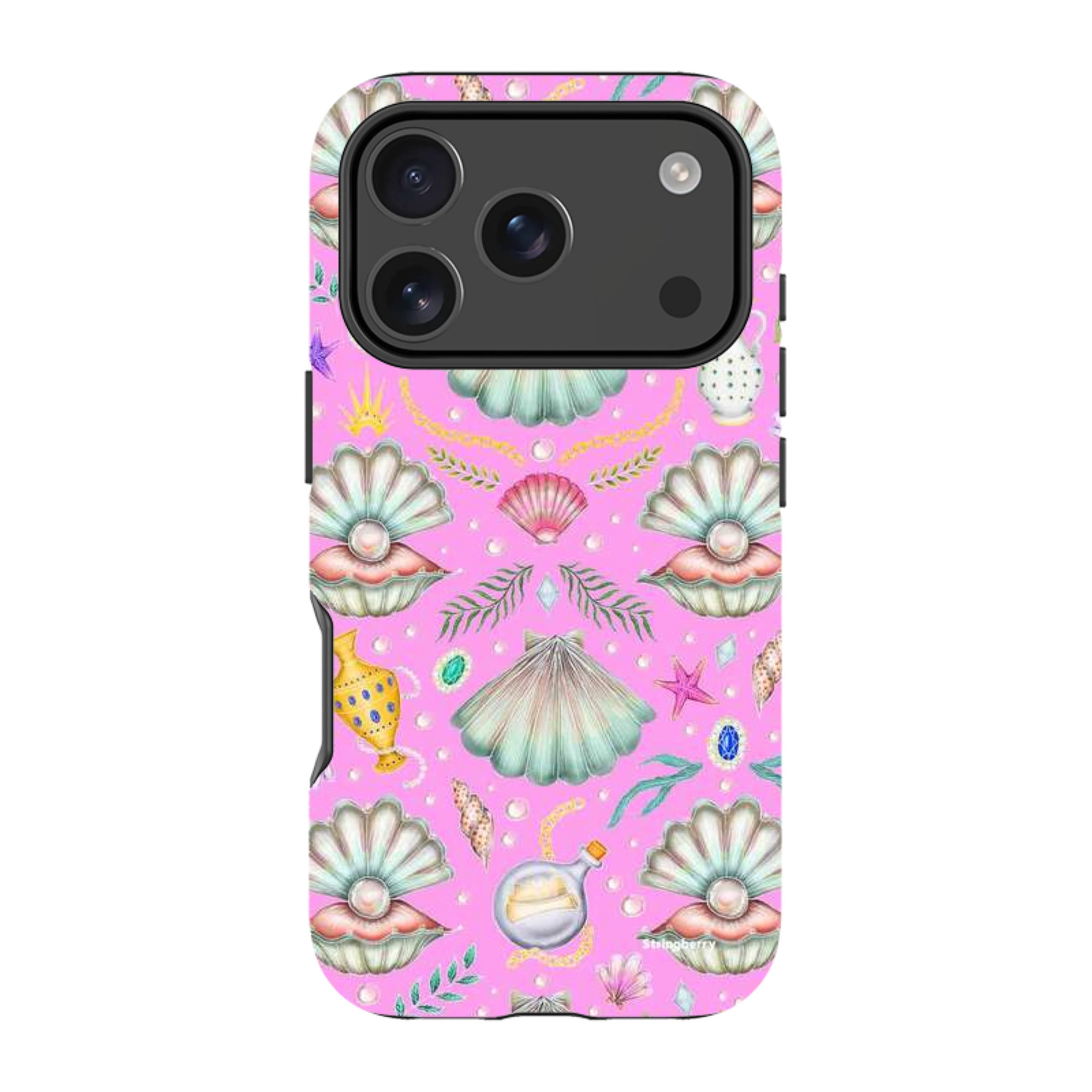 iPhone Tough Case - Pearl's Fantasy Candy Pink By Catherine Rowe