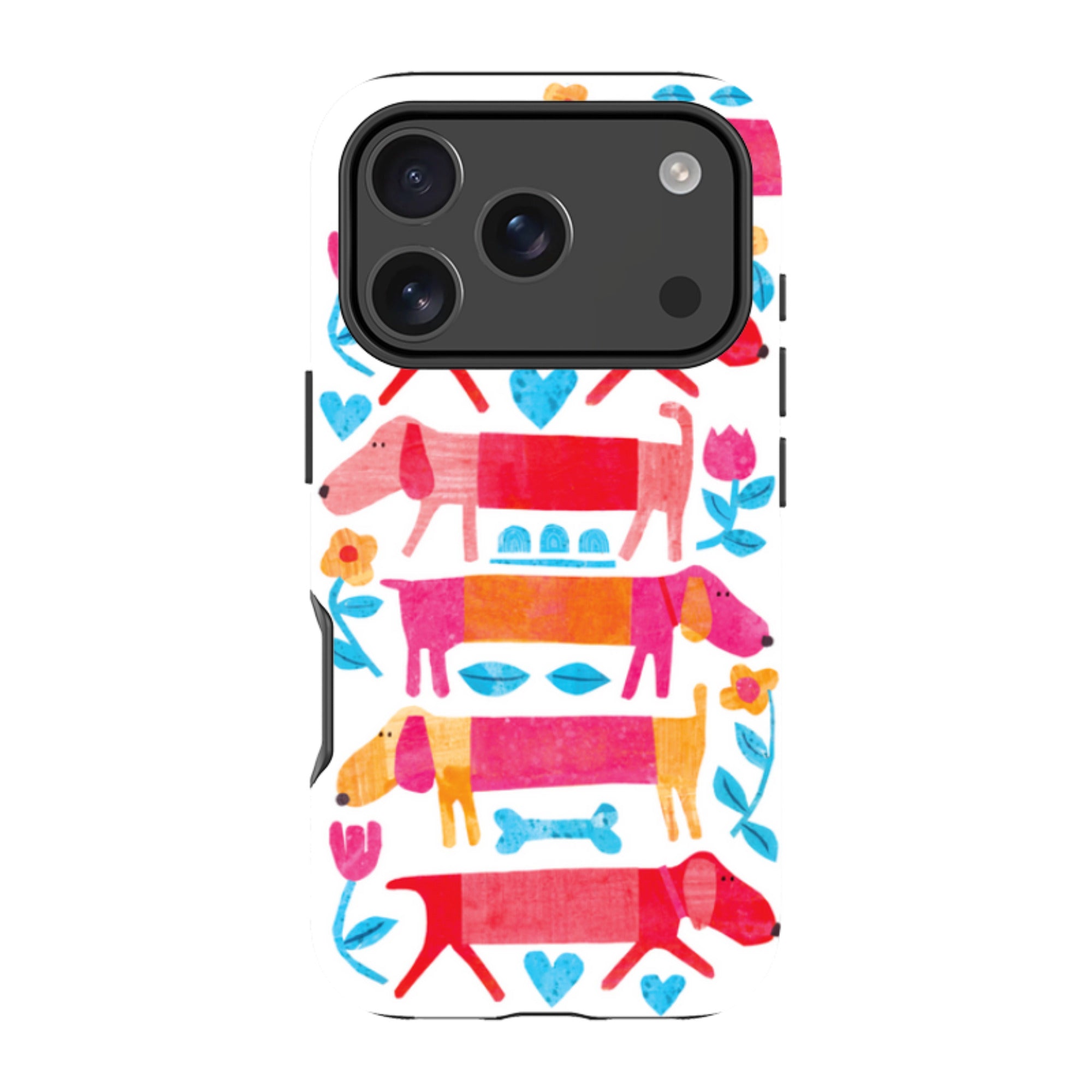 iPhone Tough Case - Sausage Dog By Tracey English