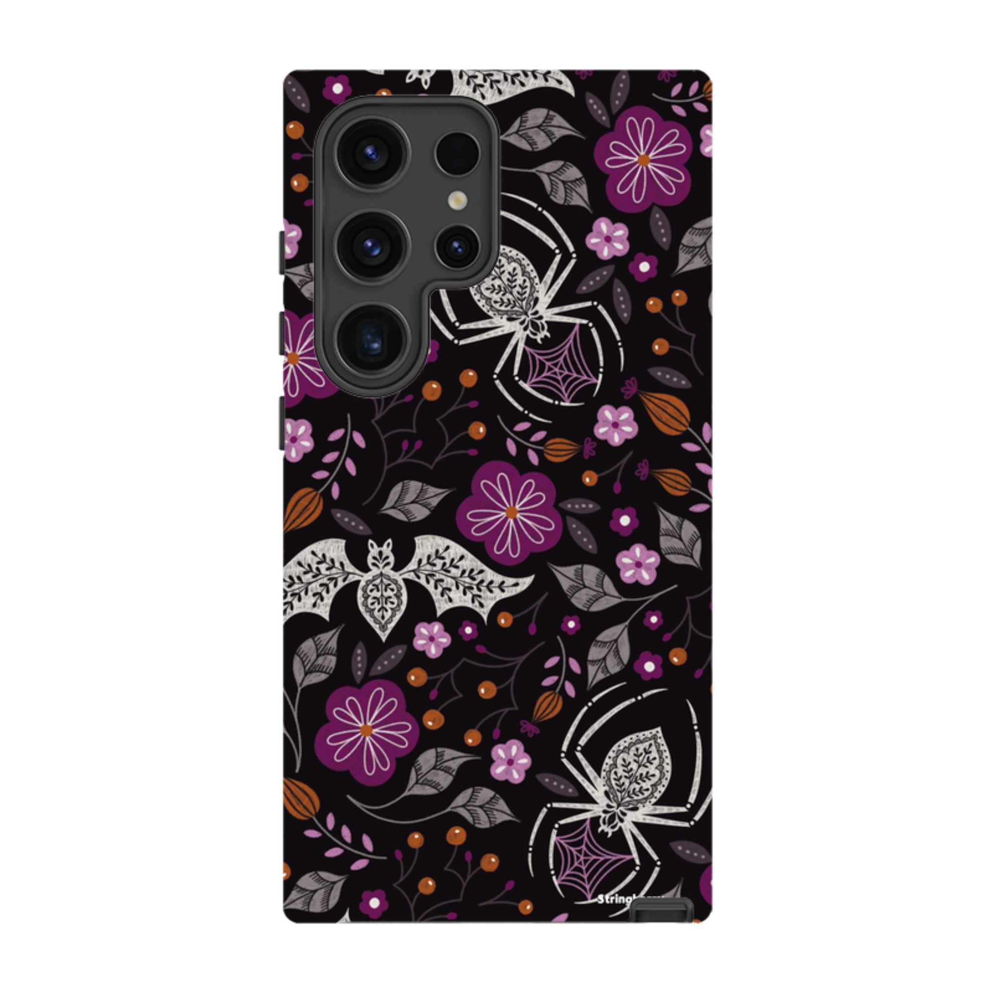 Samsung Tough Case - SpiderBat Pattern Black By Jenny Zemanek