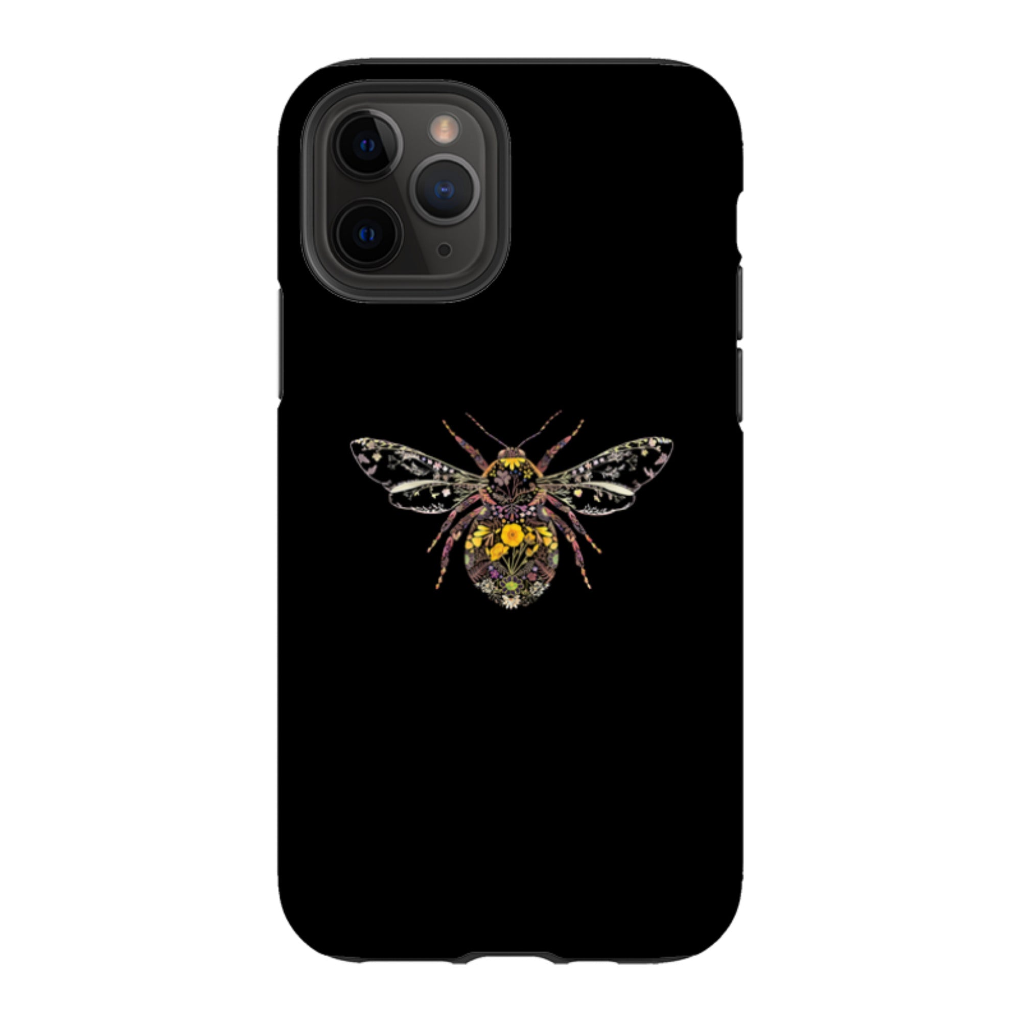 iPhone Tough Case - Floral Bumble Bee By Helen Ahpornsiri