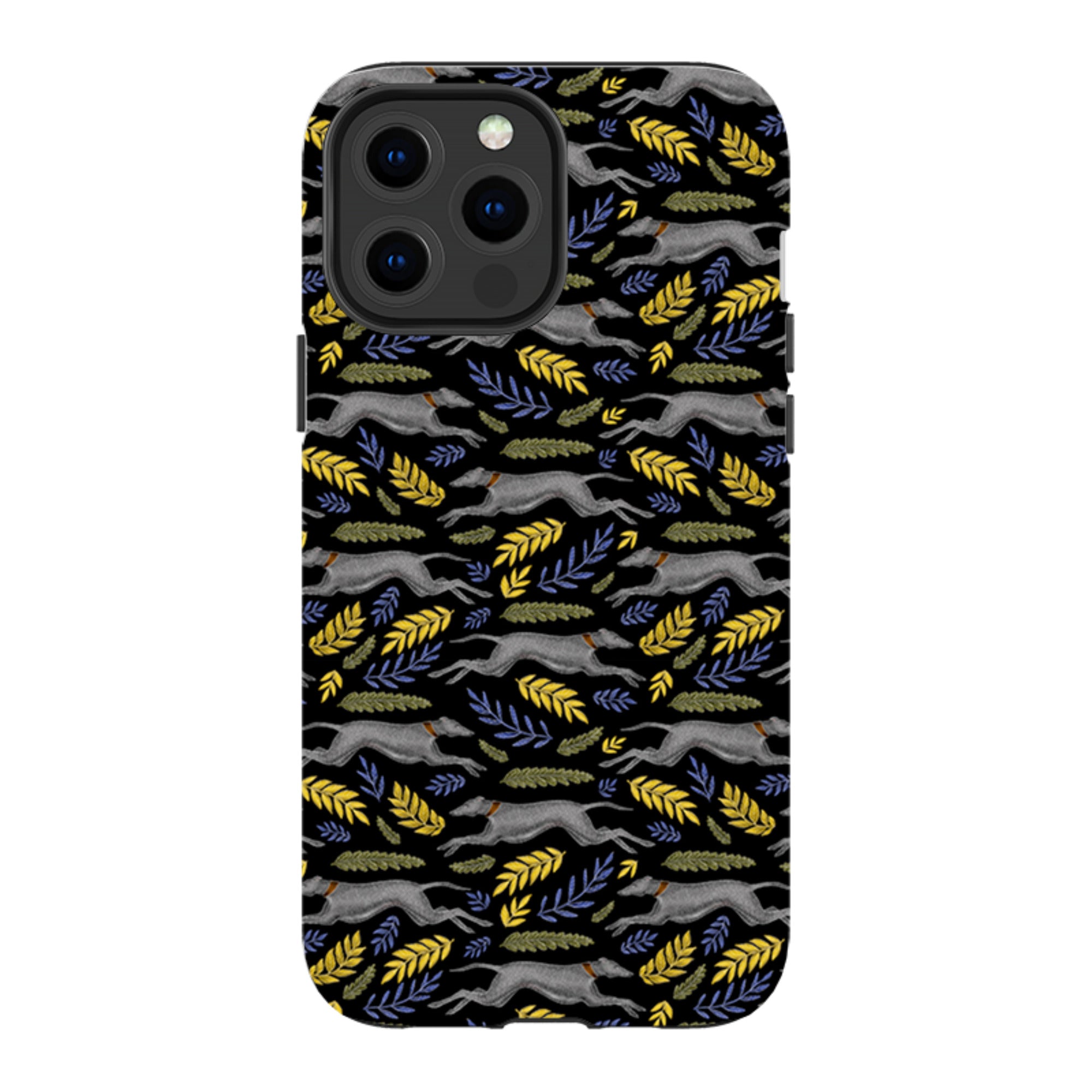 iPhone Tough Case - Greyhound Pattern By Catherine Rowe