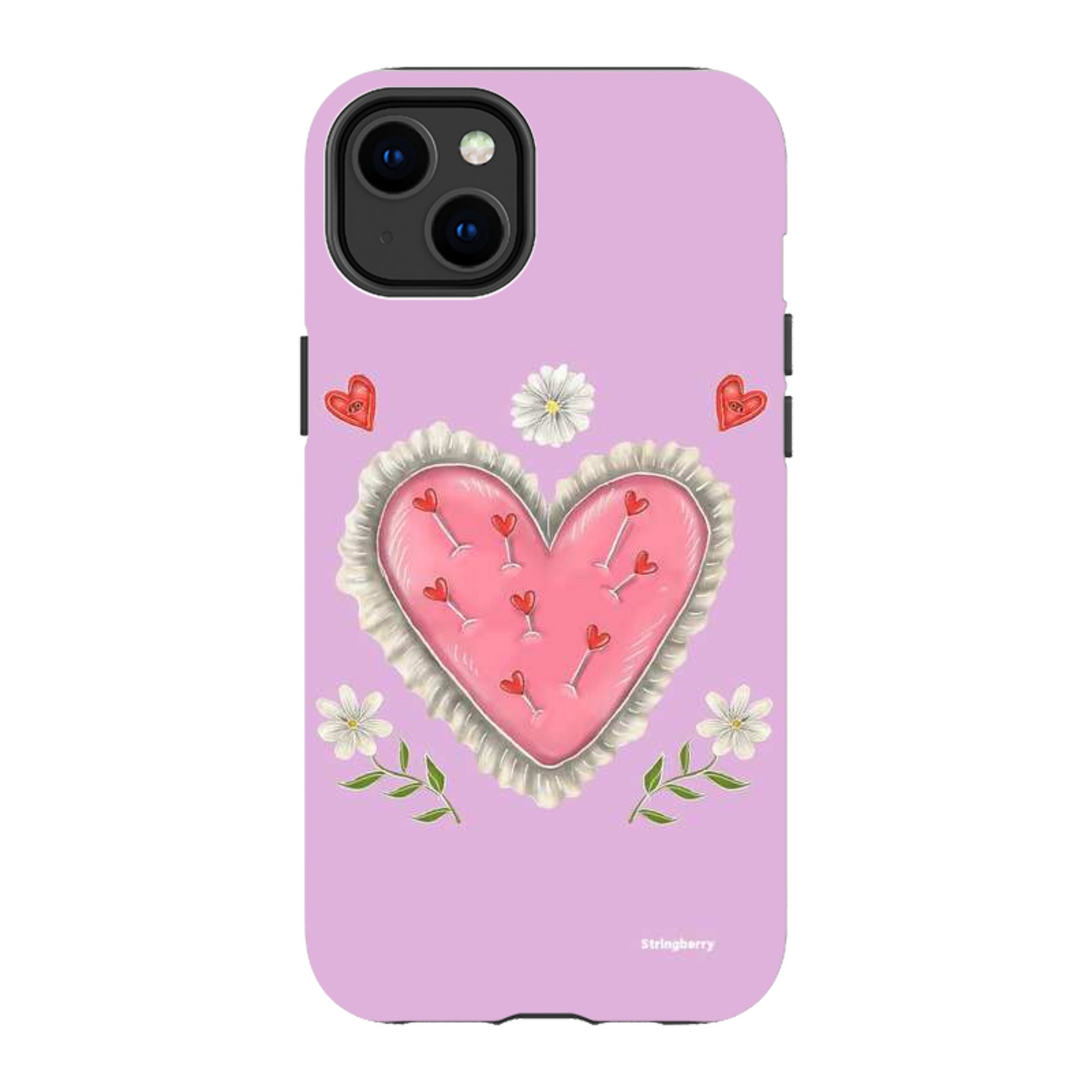 iPhone Tough Case - Heart Pin Cushion By Catherine Rowe