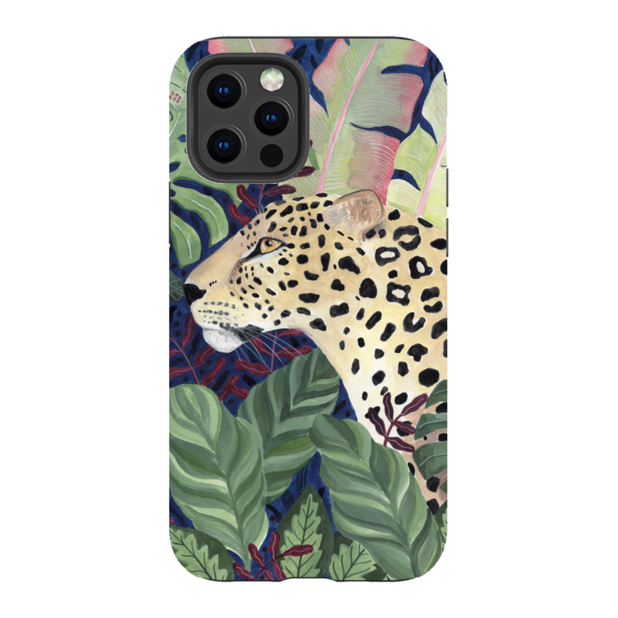 iPhone Tough Case - Leopard In Leaves By Bex Parkin