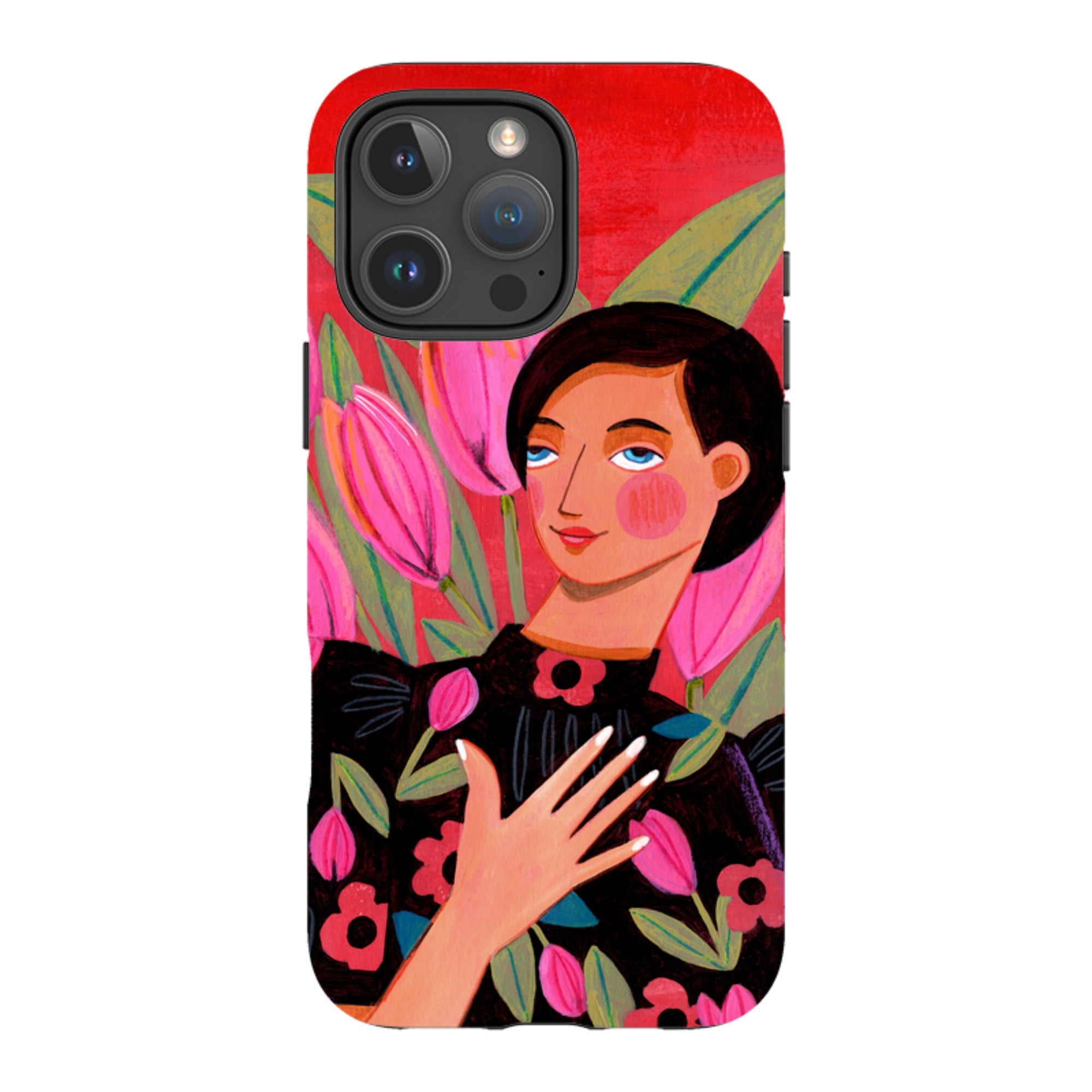iPhone Tough Case - Tulip Woman By Caroline Bonne Muller