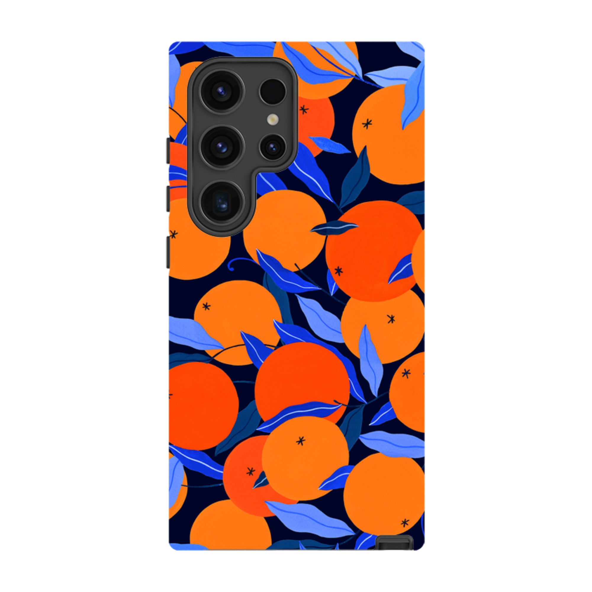 Samsung Tough Case - Arancello Navy Pattern By Madalina Andronic