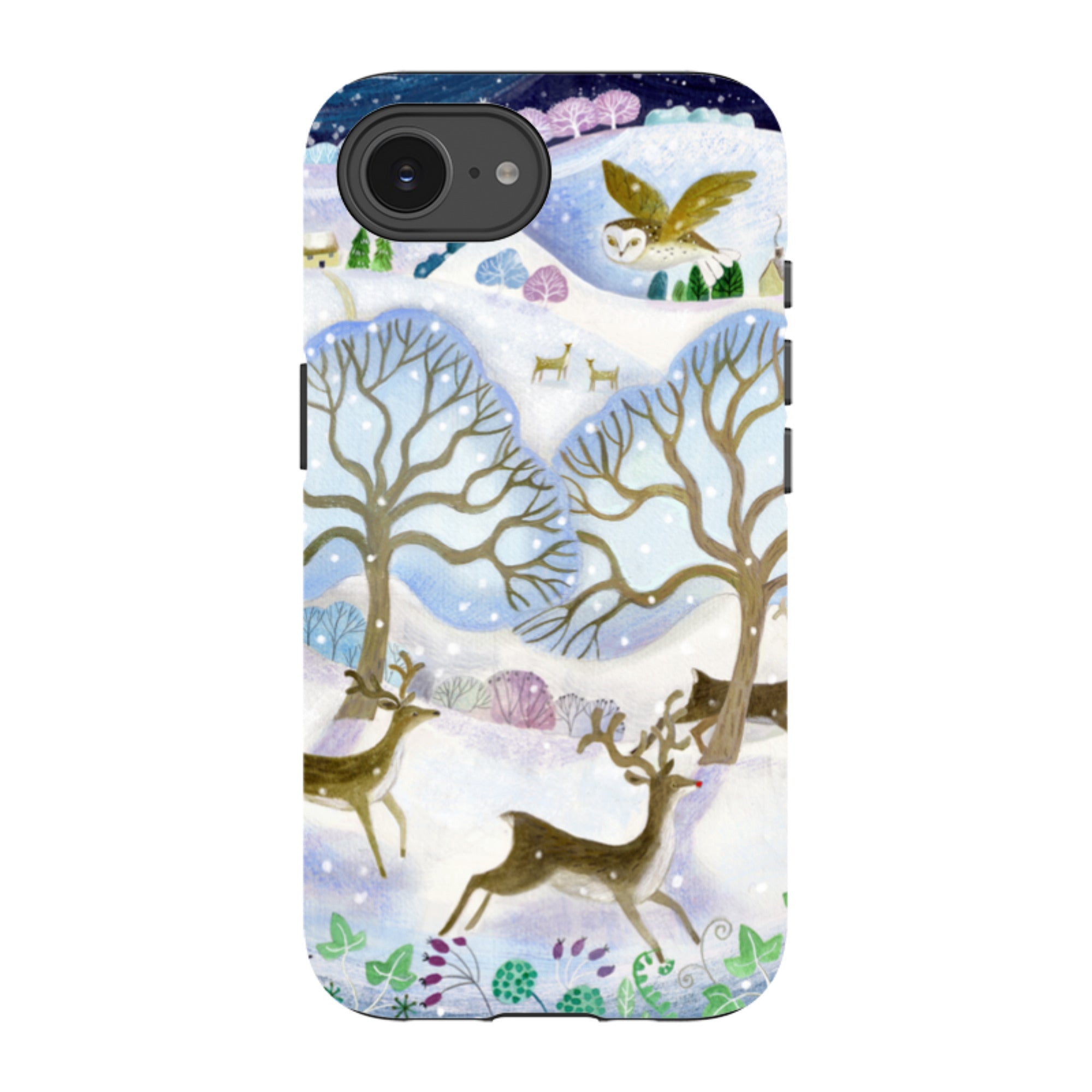 iPhone Tough Case - Winter Deer By Bex Parkin