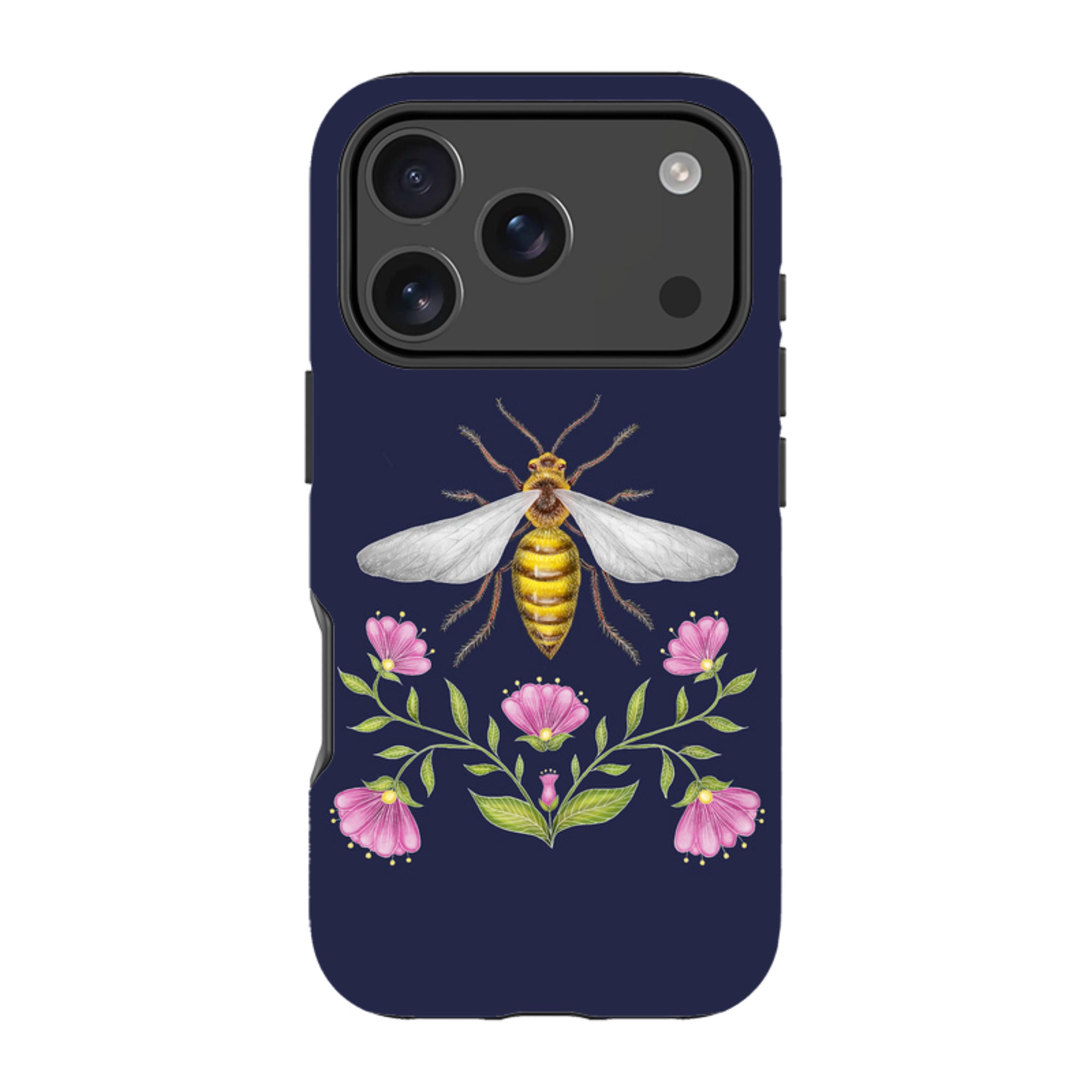 iPhone Tough Case - Wings Of Freedom Navy By Catherine Rowe