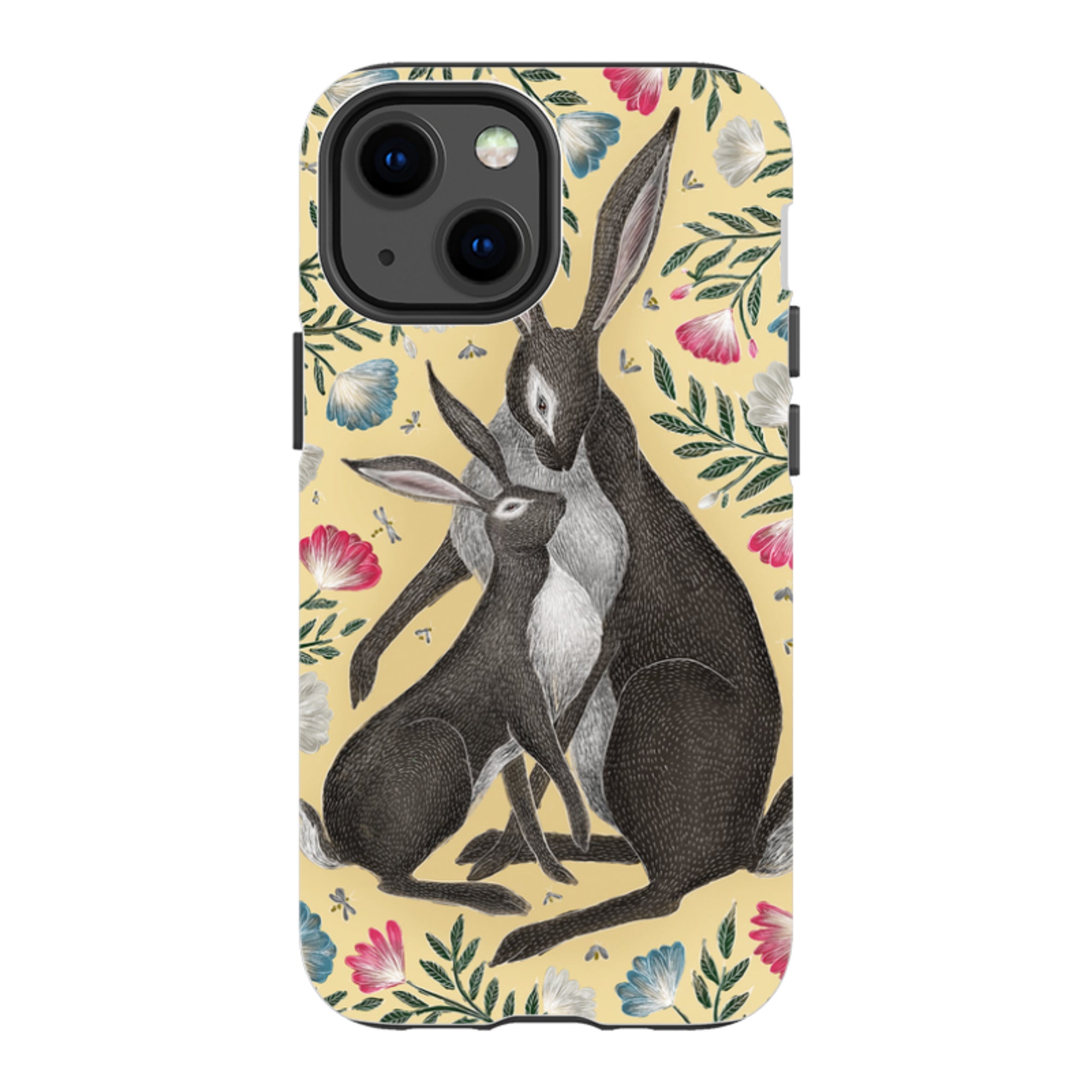 iPhone Tough Case - Mother And Baby Hare By Catherine Rowe