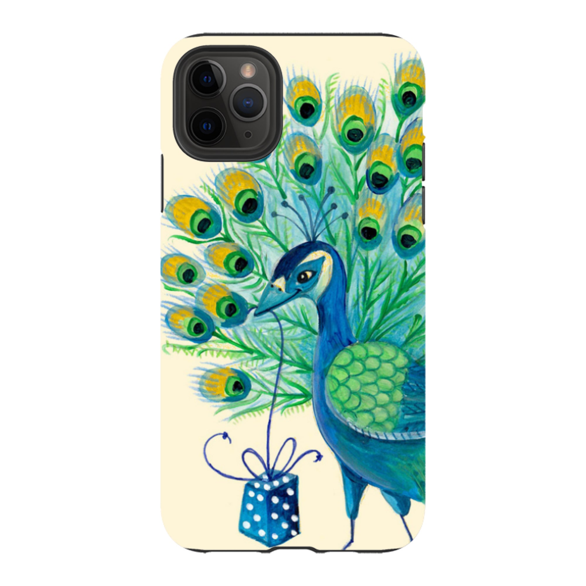 iPhone Tough Case - Peacock Present By Caroline Bonne Muller