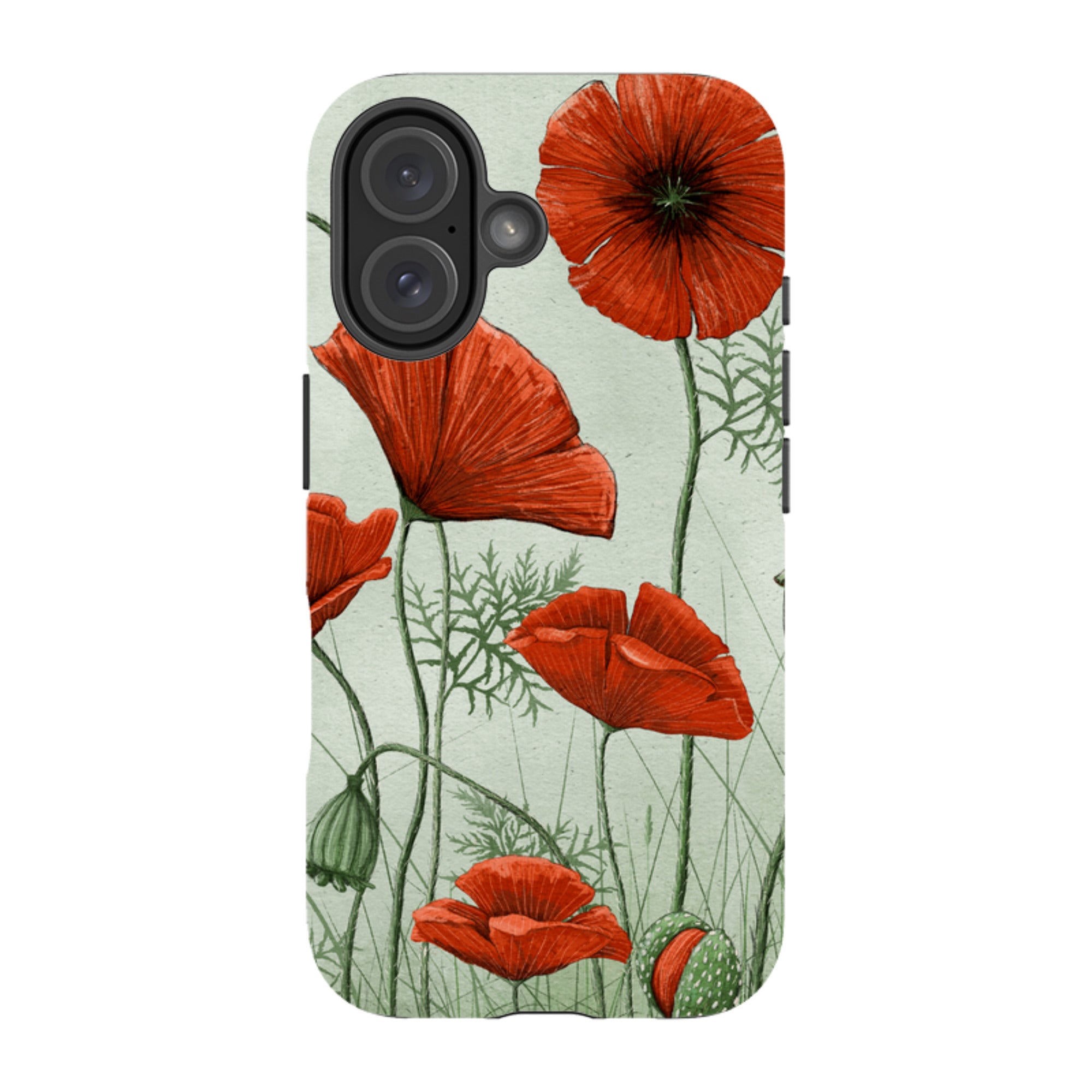 iPhone MagSafe Tough Case - Poppies By Maja Lindberg