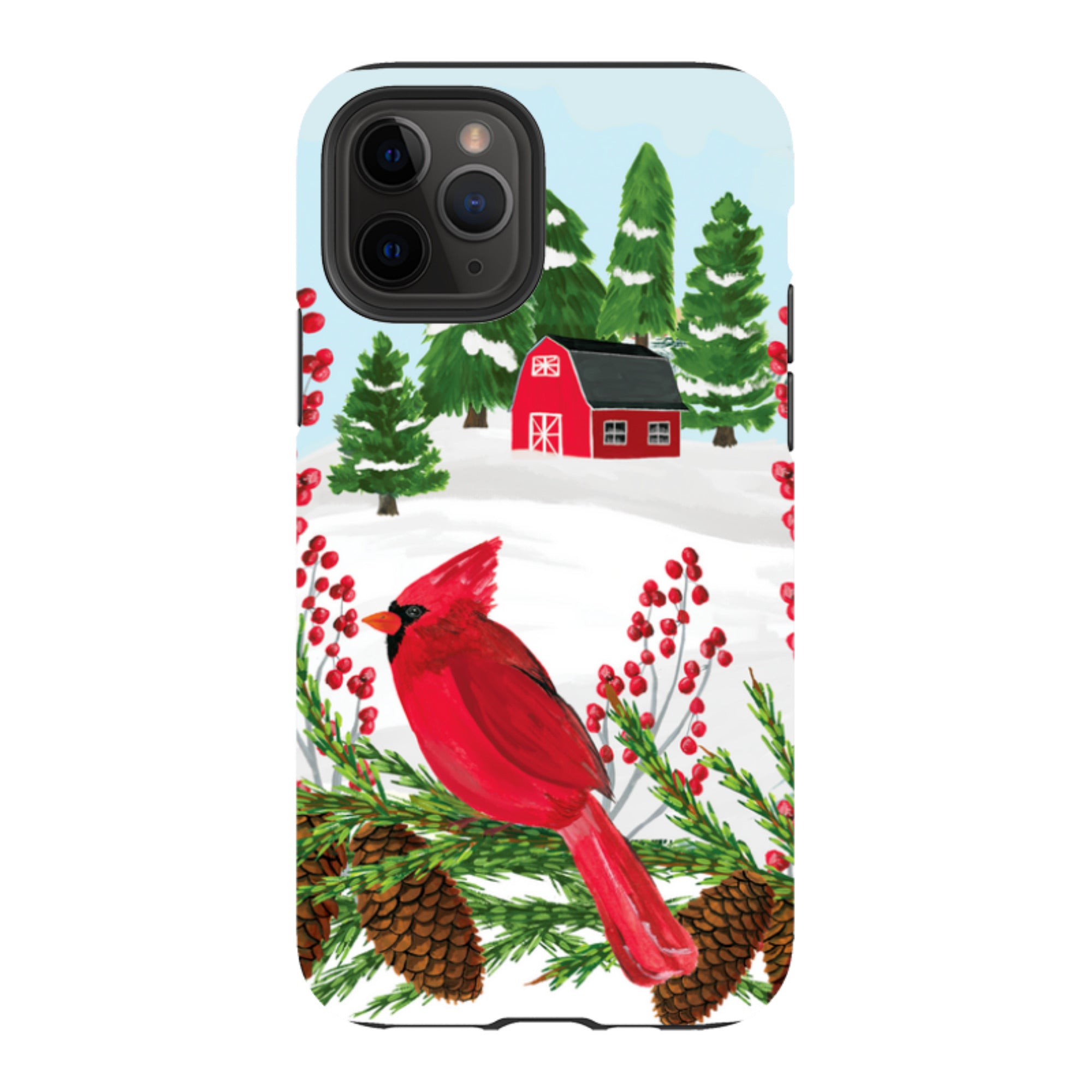 iPhone Tough Case - Countryside Christmas By Abby Jacobs
