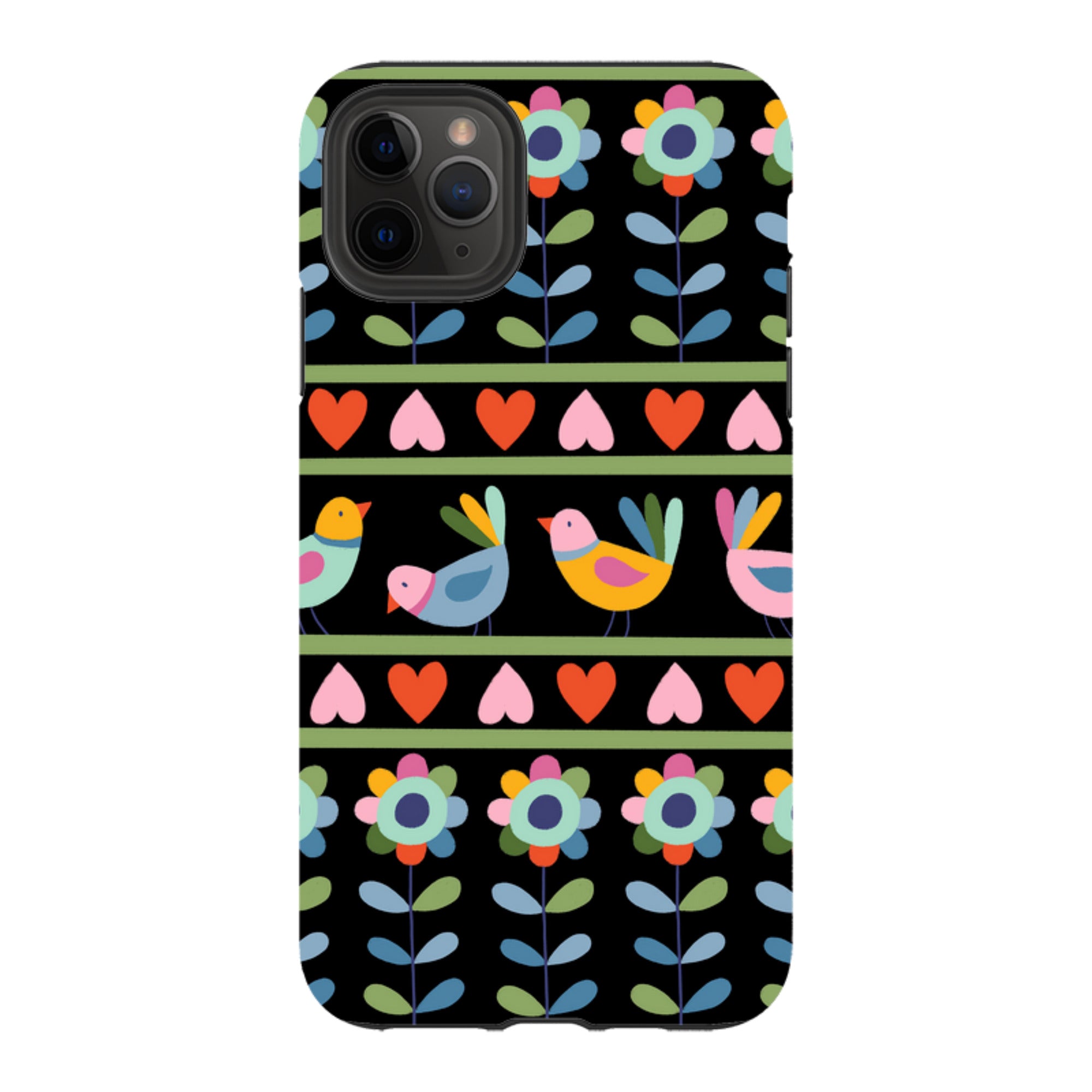 iPhone Tough Case - Folky Birds II By Suzy Taylor