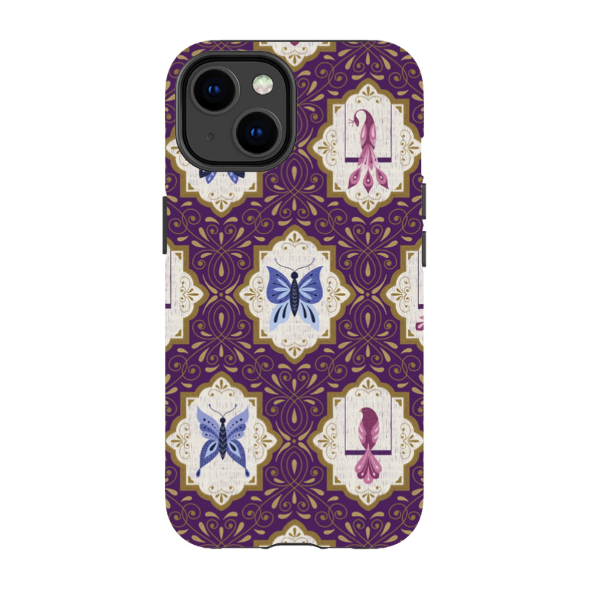 iPhone Tough Case - Wingframes Purple By Jenny Zemanek
