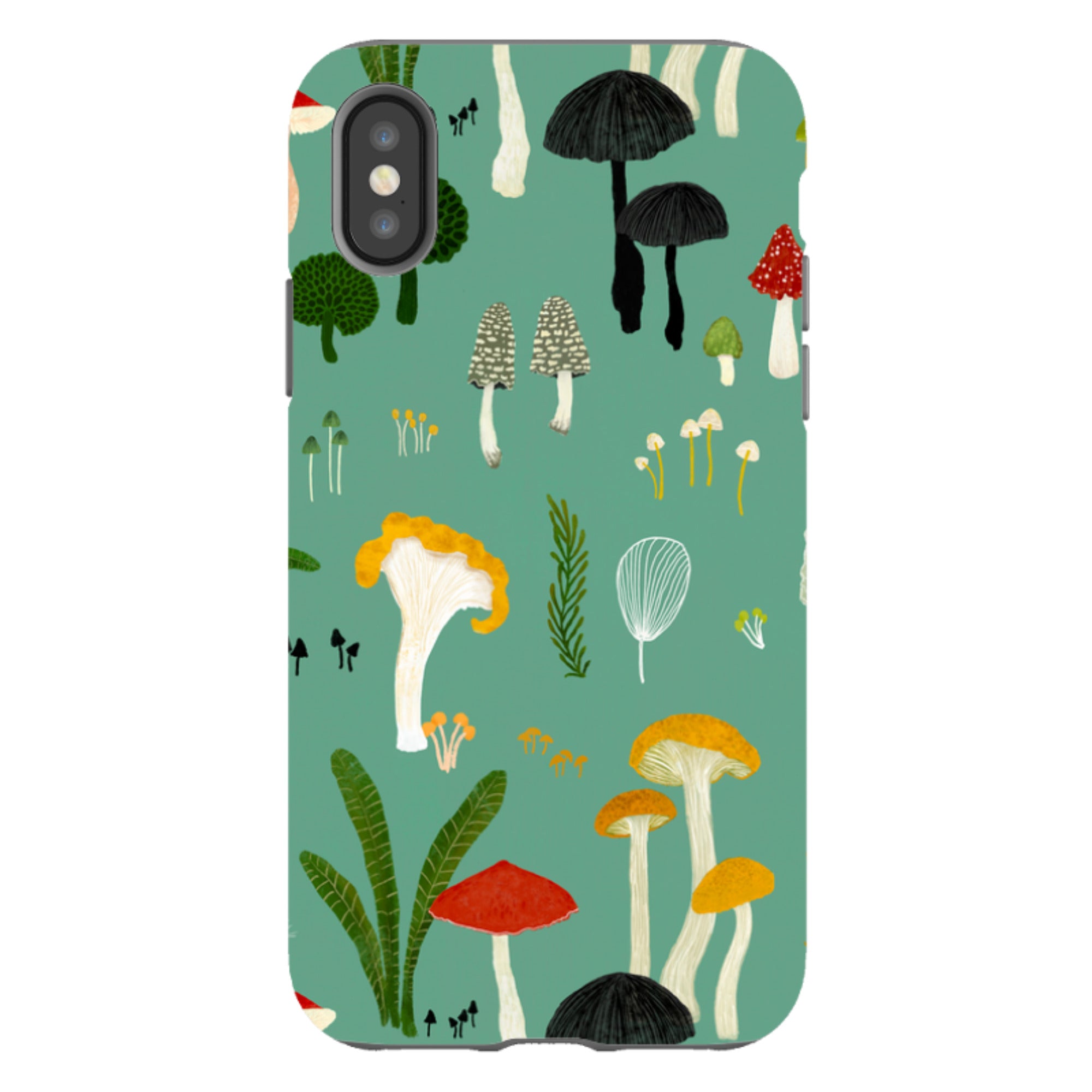 iPhone Tough Case - Mushroom Pattern By Katherine Quinn