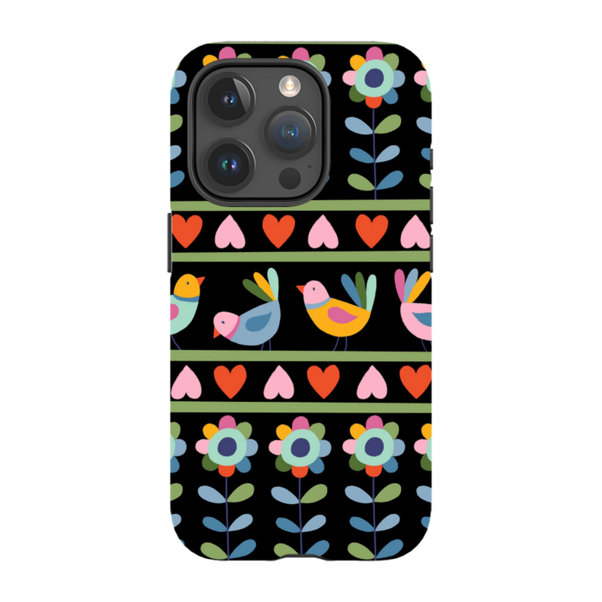 iPhone MagSafe Tough Case -  Folky Birds II By Suzy Taylor
