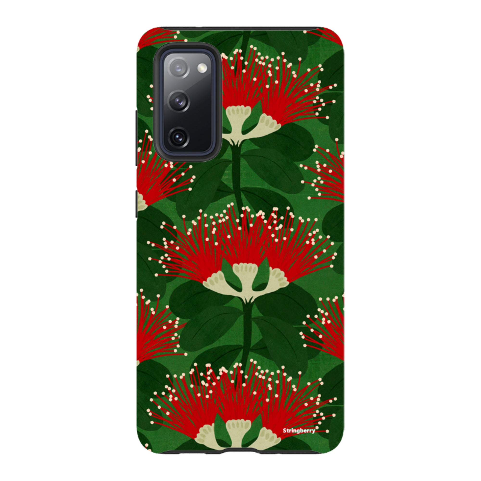 Samsung Tough Case - Pohutukawa Green And Red By Katherine Quinn