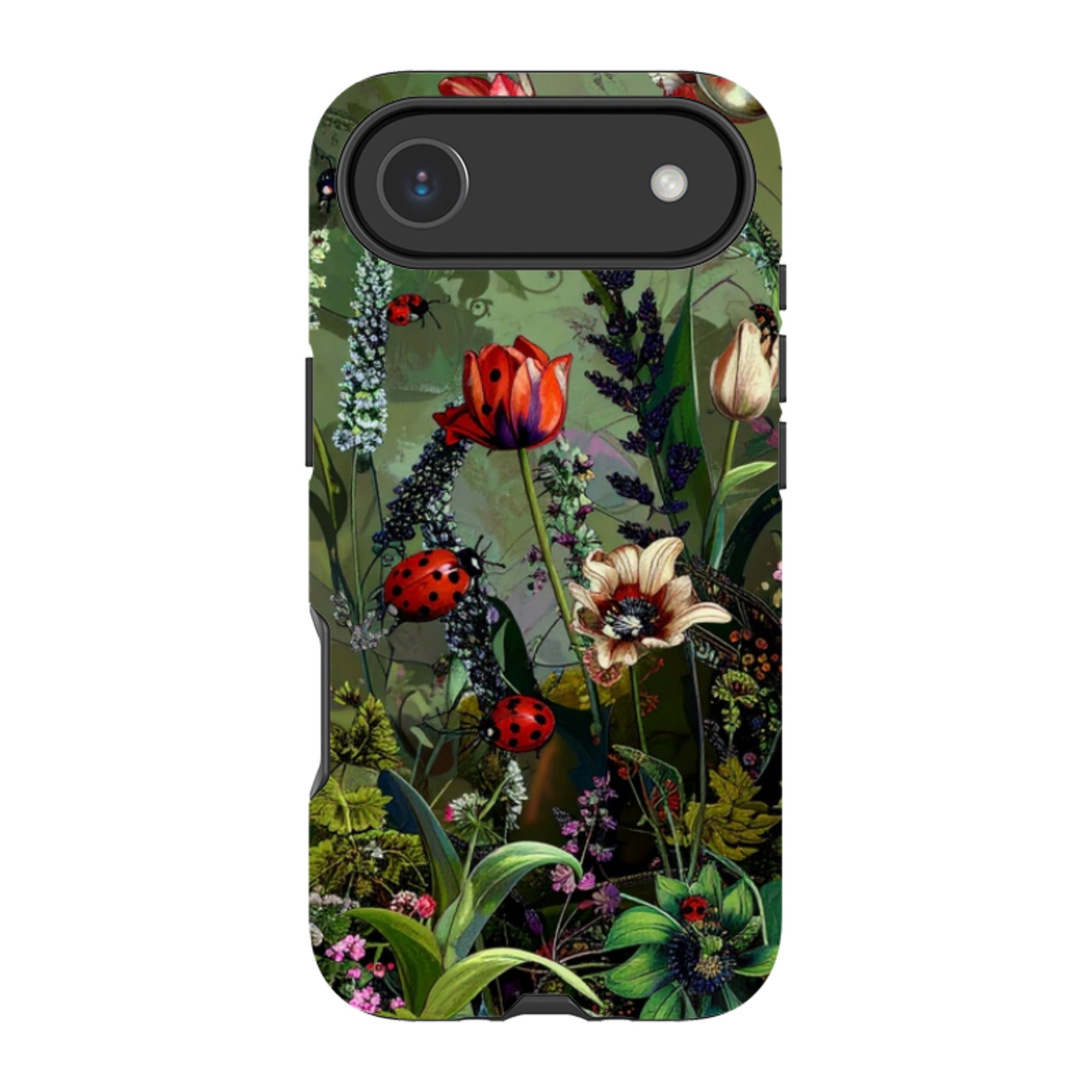iPhone MagSafe Tough Case - Green Vyne Ladybirds