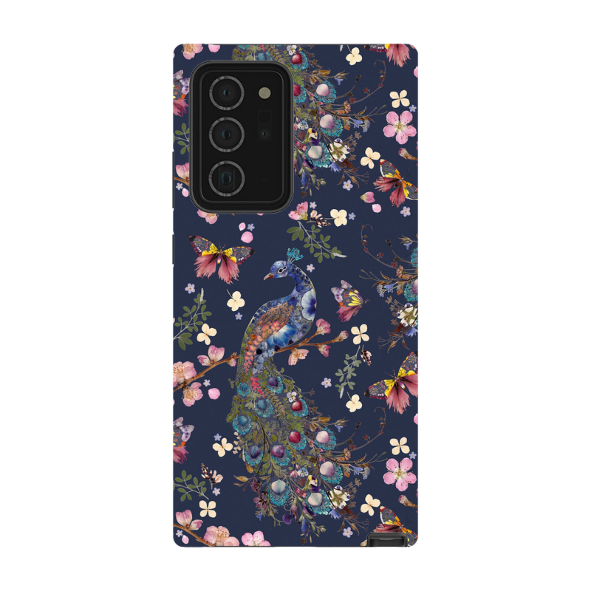Samsung Tough Case - Peacock and Cherry Blossoms Iris By Helen Ahpornsiri